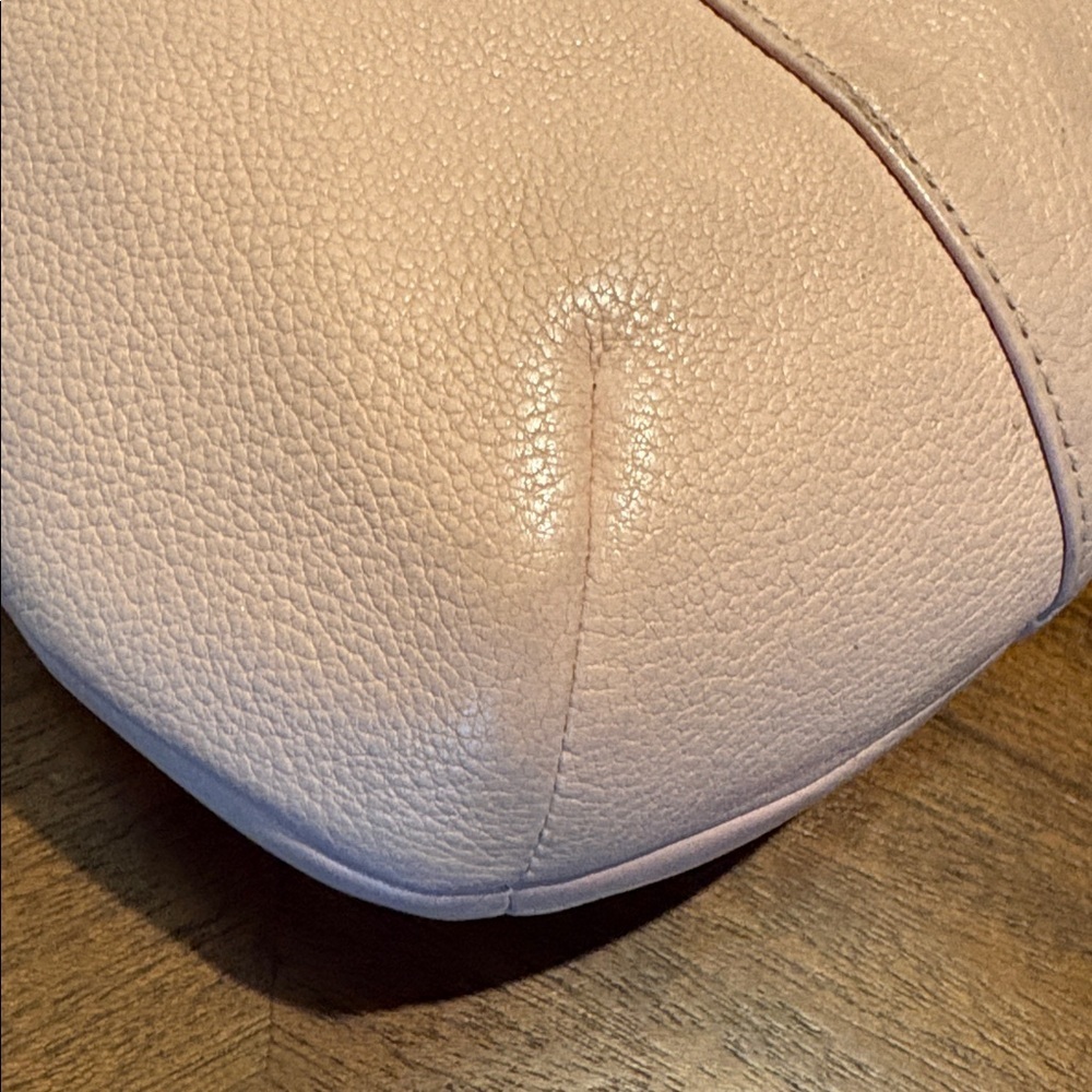 Coach East West Isabelle shoulder bag F35809 pebbled Leather pink blush EUC - Picture 12 of 17